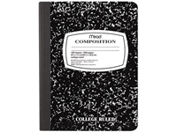 NOTEBOOK MARBLE 100CT COLLEGE RULED