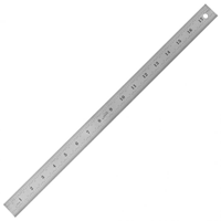 RULER STAINLESS CORKBACK 18"