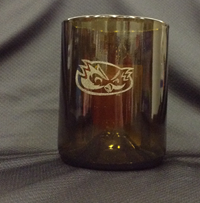 GLASS CUP LXG UHWO PUEO AMBER